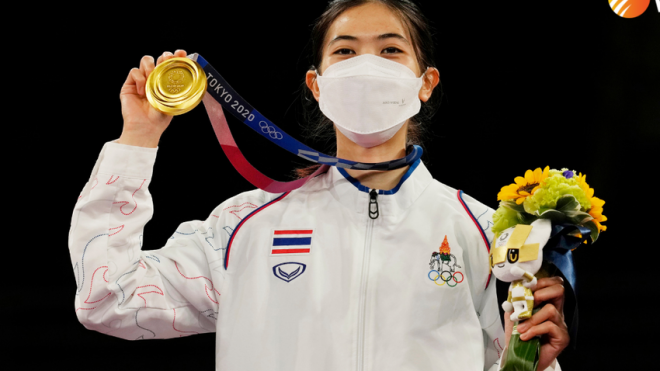 Nhà vô địch Olympic Tokyo sẽ mang niềm hy vọng vàng cho Taekwondo Thái Lan tại SEA Games 31. Ảnh: CTP