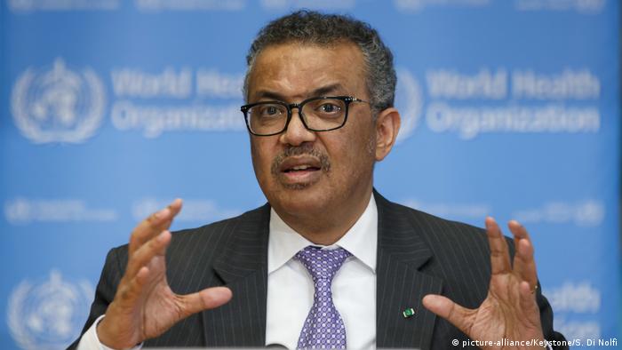 Tổng Giám đốc Tổ chức Y tế Thế giới (WHO) Tedros Adhanom Ghebreyesus. Ảnh: DW