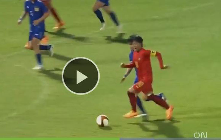 Myanmar - Laos women's football team football video: Brilliant debut, catching up with Thailand (SEA Games 31) - 1