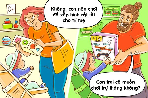 Hài hước sự đối lập khi bố và mẹ trông con (P2) - 2