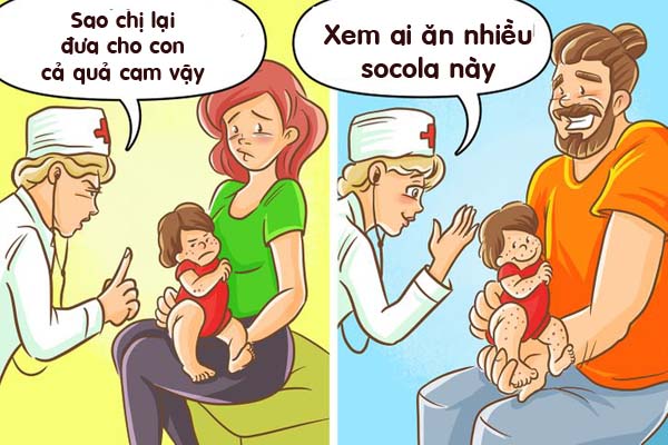 Hài hước sự đối lập khi bố và mẹ trông con (P2) - 9