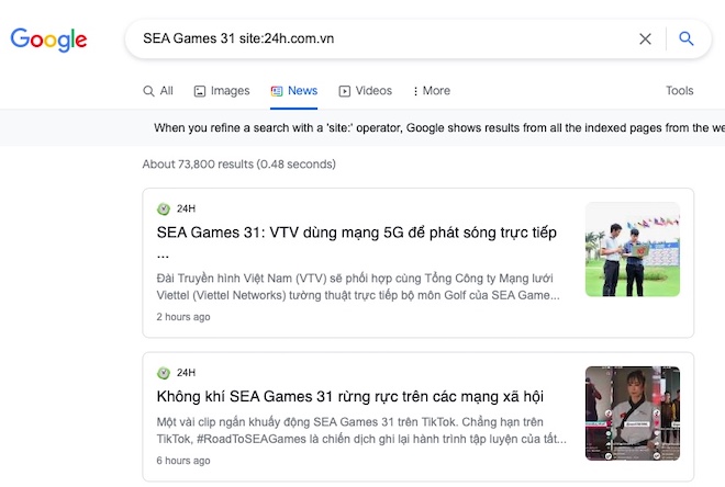 Google activates a series of features to serve the 31st SEA Games in Vietnam - 4
