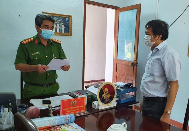 Detention of deputy director of Phu Yen Department of Justice - 1