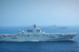 Thế giới - Hai tàu đổ bộ Type 075 của TQ lần đầu tập trận chung, gửi tín hiệu đến Đài Loan