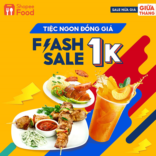 ShopeeFood ngày 15 Sale đồng giá - Khám phá ngay bộ sưu tập món ngon chỉ từ 1.000 đồng - 2