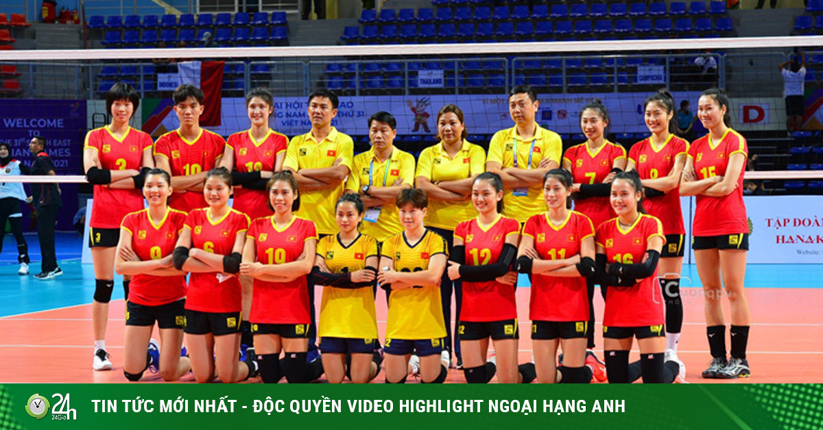 Thanh Thuy 1m93 shines, Vietnam women’s volleyball team makes an impressive debut at the 31st SEA Games