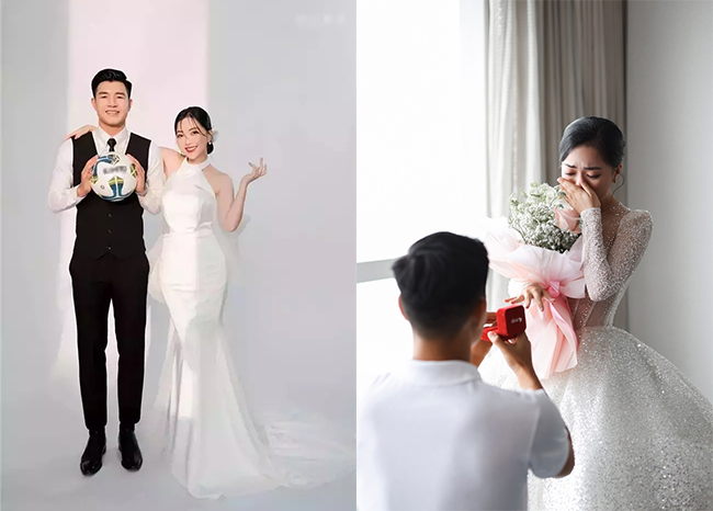 Vợ mới cưới của Hà Đức Chinh là hot girl Mai Hà Trang. Chuyện tình của cặp đôi nhận được sự ủng hộ của đông đảo người hâm mộ. Theo chia sẻ, tiền đạo Topenland Bình Định chủ động làm quen nửa kia qua mạng xã hội.
