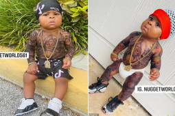 Bạn trẻ - Cuộc sống - Bà mẹ cho con trai "xăm" kín người như “xã hội đen” gây tranh cãi