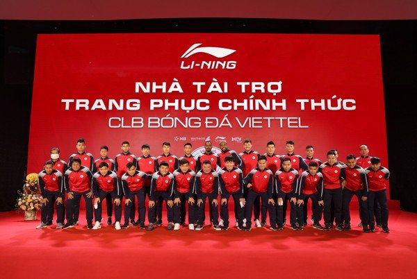 Li-Ning – nhà tài trợ trang phục chính thức cho CLB Bóng đá Viettel từ mùa giải 2022