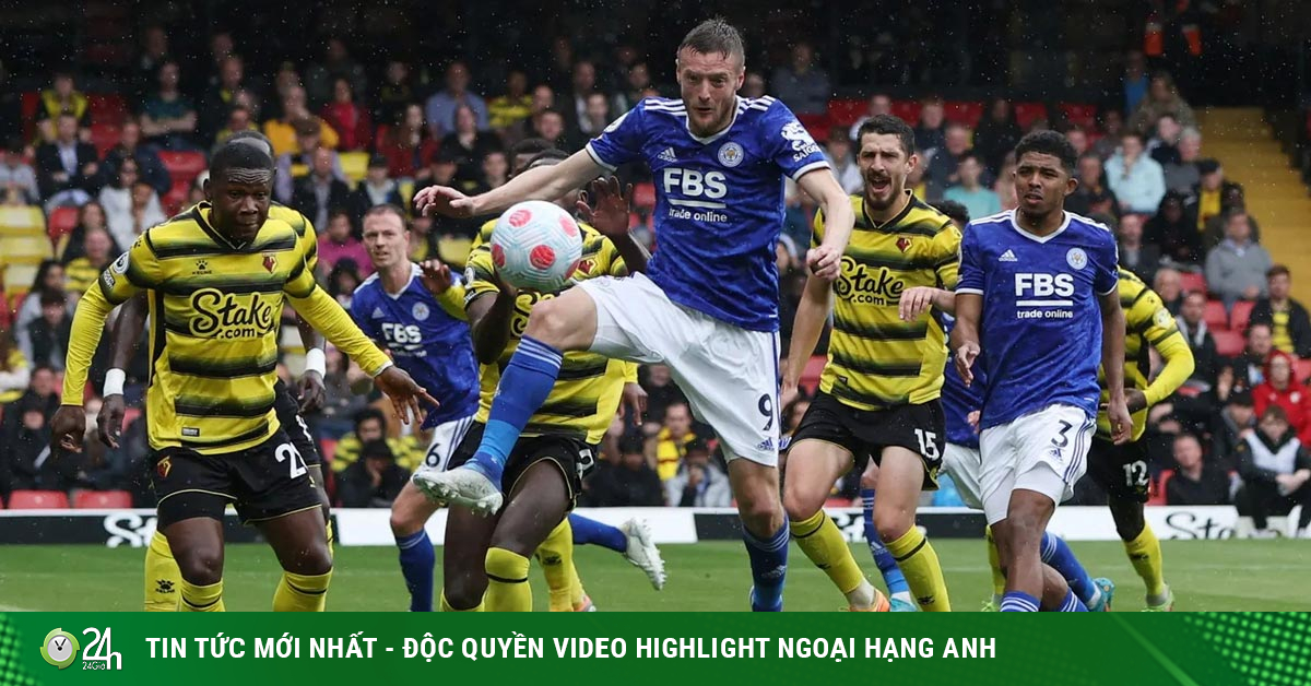 Watford – Leicester football video: The rain of goals, Vardy shines (Round 37 of the Premier League)