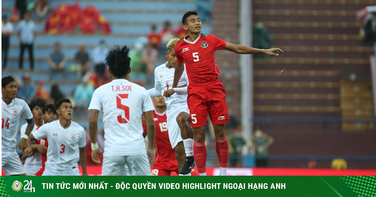 Soccer video U23 Indonesia – U23 Myanmar: Perfect preemption, 3 perfect goals (SEA Games 31)
