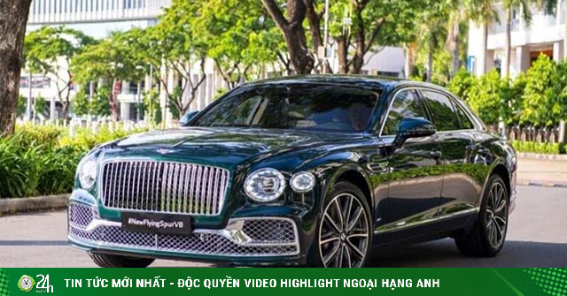 Bentley Flying Spur V8 2022 returns to Vietnam, owns a paint color worth more than half a billion dong