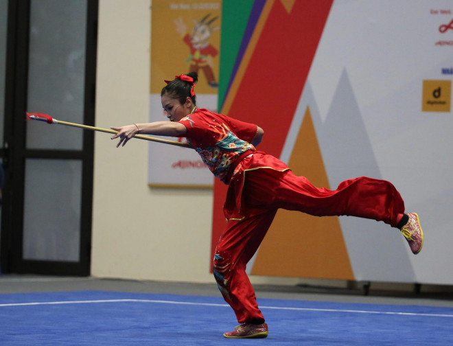 VĐV sinh năm 2000 lần đầu tiên tham
dự SEA Games, nhưng thi đấu vô cùng tự tin.