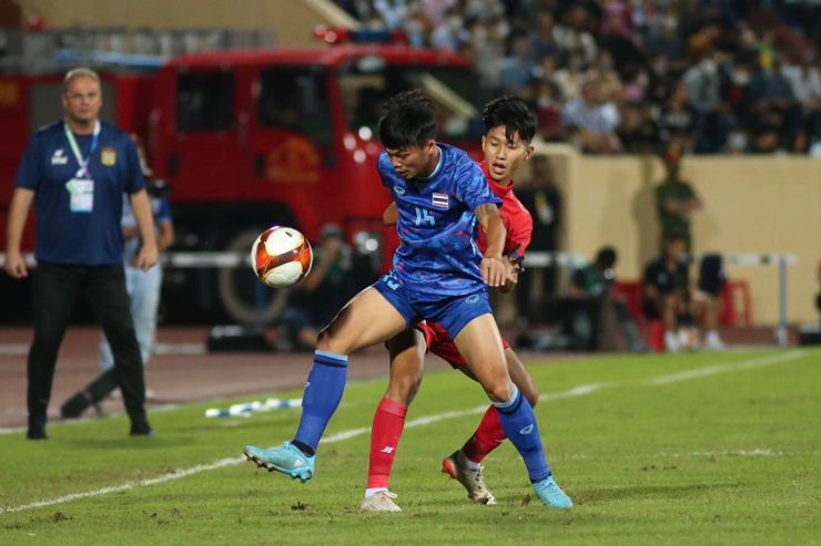 Laos U23 football video - Thailand U23: A fiery goal, a bitter own goal (SEA Games 31) - 1