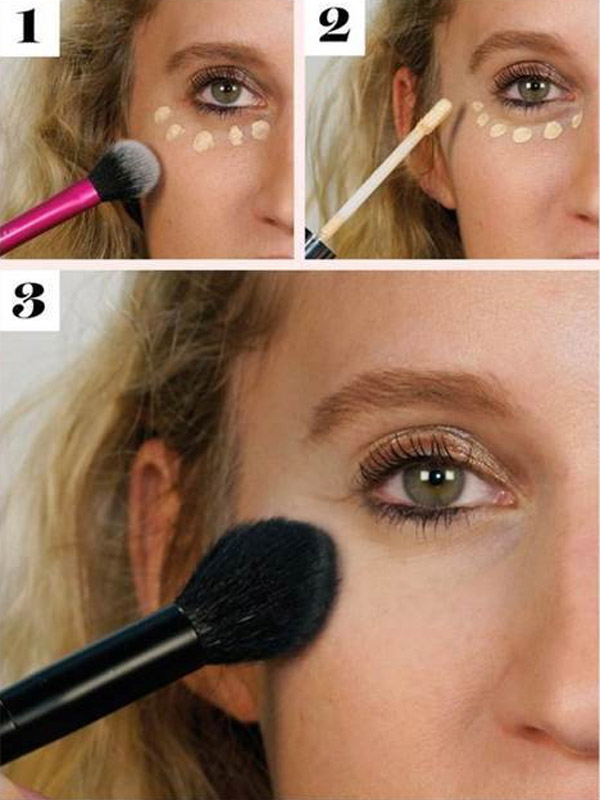 Makeup ways to help cover dark circles quickly - 1