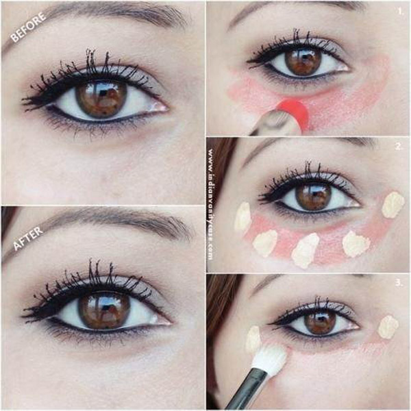 Makeup ways to help cover dark circles quickly - 3