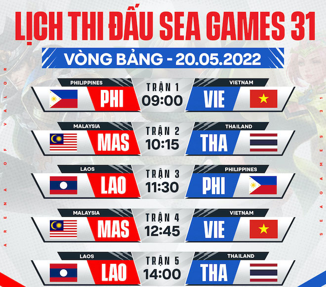 SEA Games 31: Mobile Arena promises to be very "hot"  and here is the exam schedule - 3
