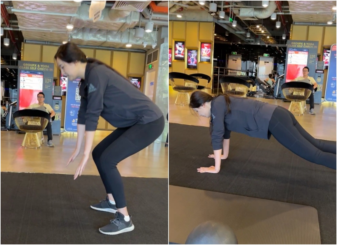 34-year-old Mai Phuong Thuy is still fiery thanks to this familiar exercise move - 4