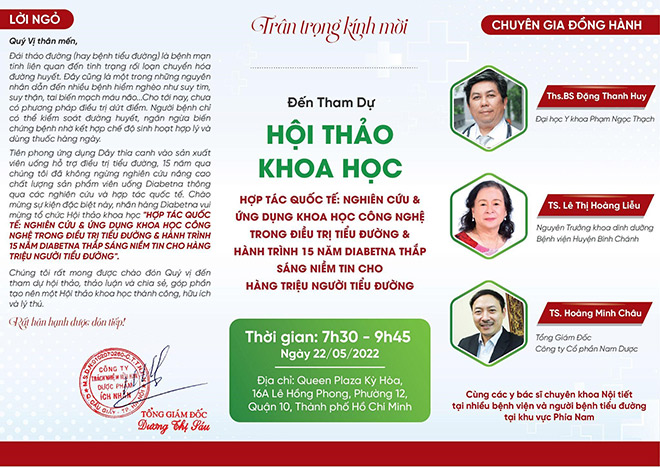 Hội thảo: Ứng dụng khoa học công nghệ trong điều trị tiểu đường - 1