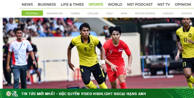 Malaysian newspapers worry that the home team will have bad luck before U23 Vietnam in the semi-finals of the SEA Games