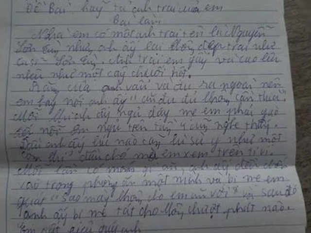 Giáo dục - du học - Bài văn bóc phốt anh trai cực mạnh: Răng anh vẩu đu ra ngoài, giấu đồ ăn bị mẹ tát "không trượt phát nào"