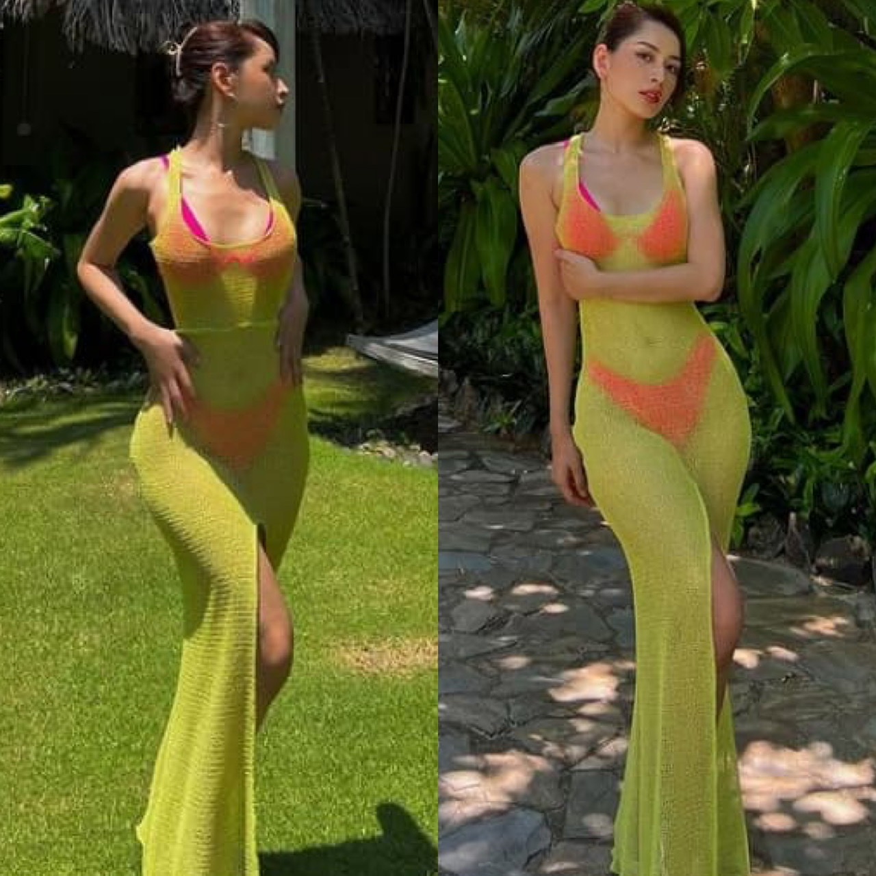 Bảo Anh, Chi Pu mặc bikini cắt xẻ táo bạo, khoe vòng 1 "ngoại cỡ" - 4