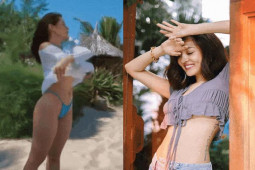 Đời sống Showbiz - Bảo Anh, Chi Pu mặc bikini cắt xẻ táo bạo, khoe vòng 1 "ngoại cỡ"