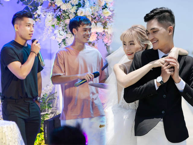 Đời sống Showbiz - Hội cầu thủ dự đám cưới Mạc Văn Khoa: Văn Toàn, Văn Thanh làm điều gây chú ý