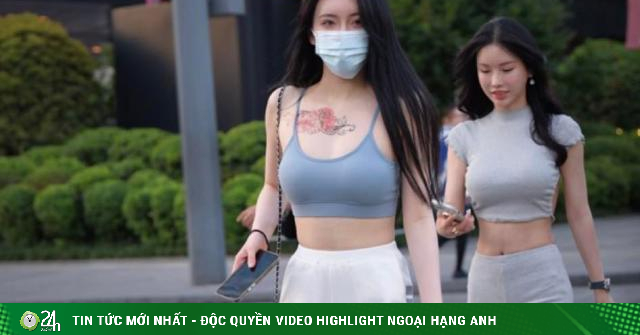 The beauty with a tattoo on her chest was praised for being “sexy without showing” with short pants-Fashion