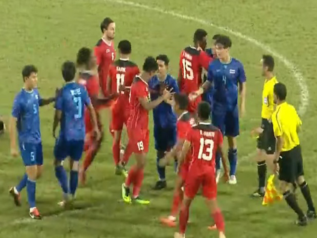 Bóng đá - Ronaldo tham gia ẩu đả trận U23 Indonesia - U23 Thái Lan, mưa thẻ đỏ