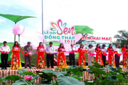 Du lịch - Không khí háo hức của buổi sáng đầu tiên trong Lễ hội Sen Đồng Tháp lần thứ 1 năm 2022