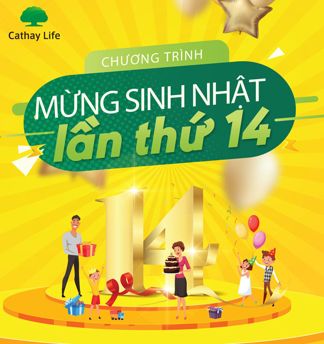 Chương trình khuyến mại mừng sinh nhật lần thứ 14 cùng Cathay - 1