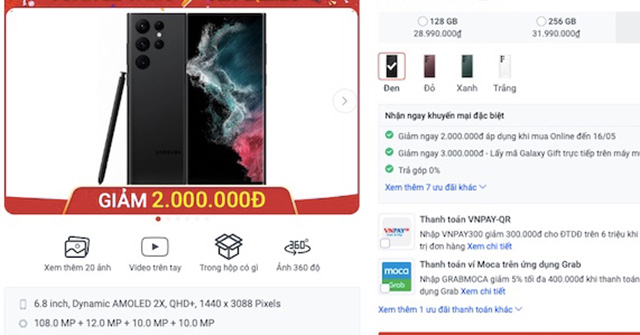 Galaxy S22 Series is keeping good price in Vietnam