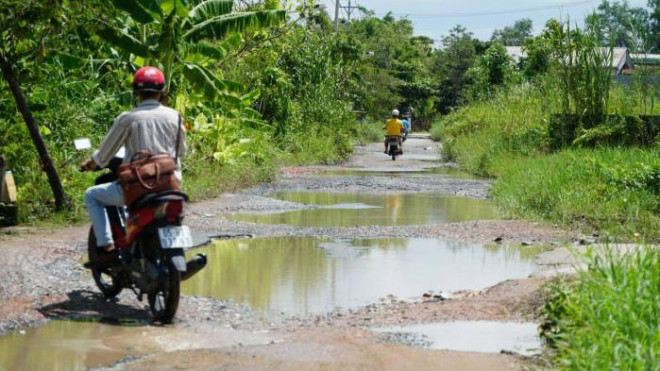 Lối vào một khu dân cư tự phát trên địa bàn quận Ninh Kiều.