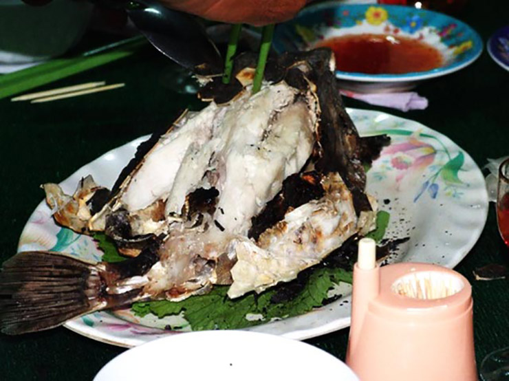 Thuộc top đắt nhất trong các dòng cá đánh bắt ở biển Phú Yên, bò hòm tươi sống được bán với giá 1,3-2,5 triệu đồng một kg tại các nhà bè, cửa hàng hải sản.
