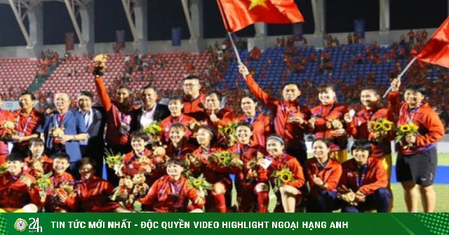 Beating Thailand to win the 31st Sea Games gold medal, how much is the Vietnamese women’s team rewarded?