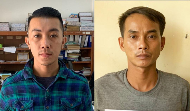 Lê Ngọc Tín (trái) và Hồ Thành Quý