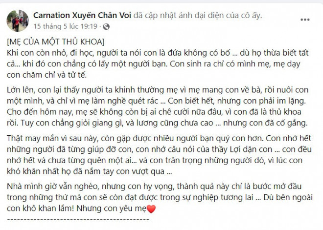 “Mẹ sẽ không còn bị ai chê cười nữa đâu, vì con đã là thủ khoa rồi” - 3