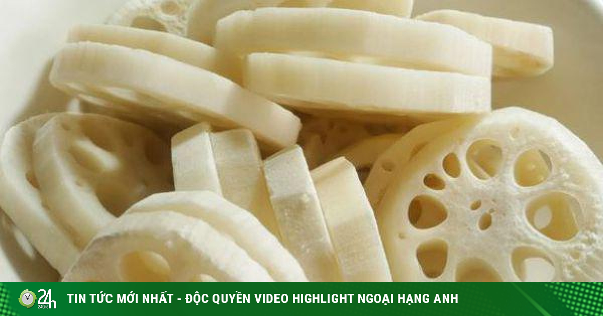 Lotus root – A male medicine to help stop bleeding, treat coughs for a long time – Life Health