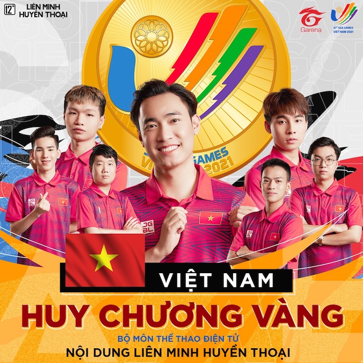 Đội tuyển Việt Nam vô địch Liên Minh Huyền Thoại tại SEA Games 31.