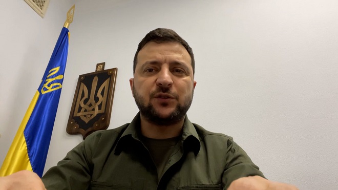 Tổng thống Ukraine Volodymyr Zelensky.