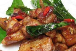 Ẩm thực - Thơm lừng thịt heo nướng lá chanh