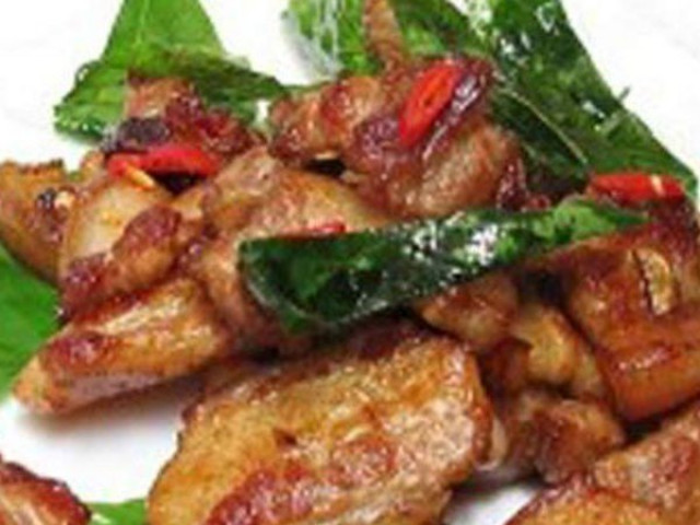 Ẩm thực - Thơm lừng thịt heo nướng lá chanh