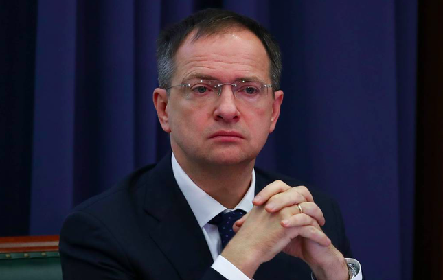 Trợ lý tổng thống Nga Vladimir Medinsky. (Ảnh: Tass)