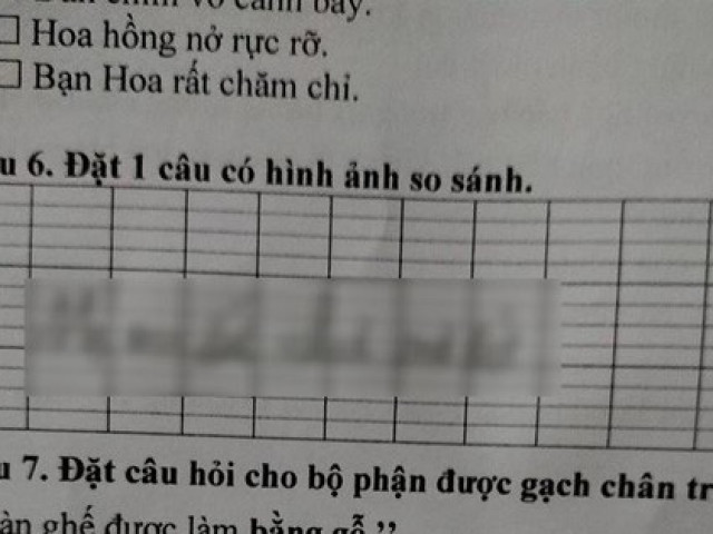 Giáo dục - du học - Học sinh Tiểu học đặt câu có hình ảnh so sánh, lấy ngay mẹ làm ví dụ khiến người đọc "bật ngửa"