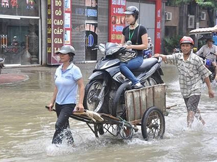 Tranh vui - Hài hước với những hình ảnh "bi hài" trong mùa ngập lụt