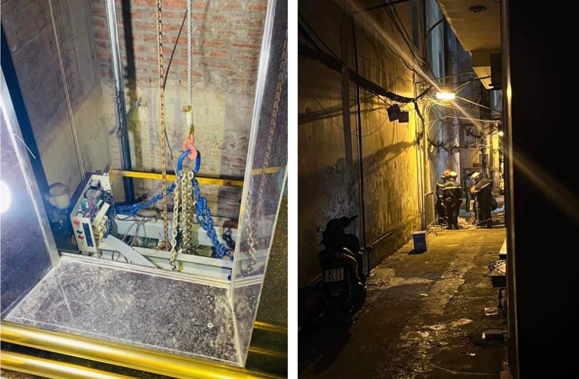 Hanoi: Elevator falls in people's houses, 2 people die - 1