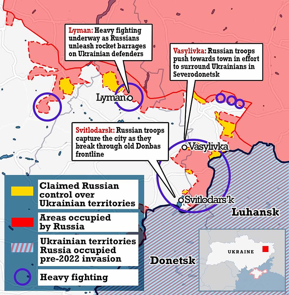 Giao tranh diễn ra dữ dội ở hai thành phố&nbsp;Severodonetsk&nbsp;và&nbsp;Lysychansk.