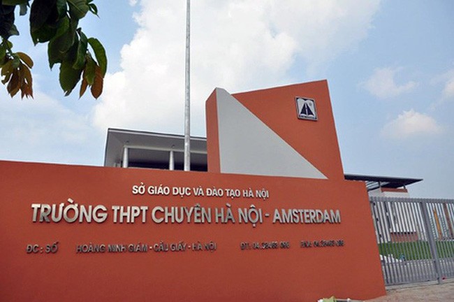 Trường THPT Chuyên Hà Nội Amsterdam. (Ảnh: TP).