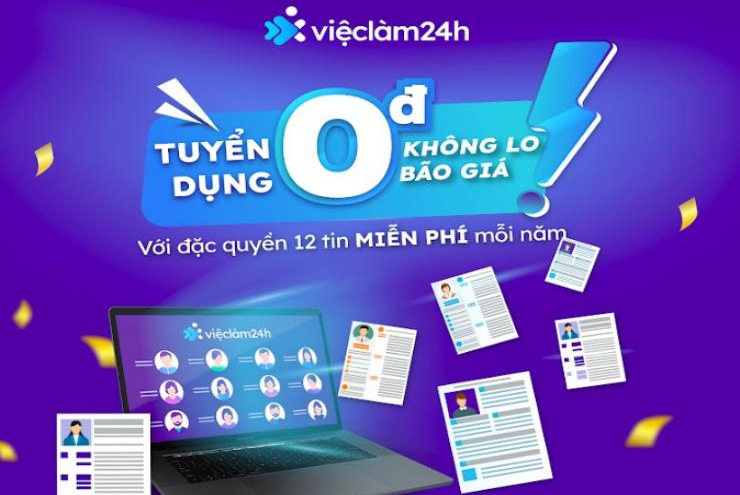 Tuyển dụng 0 đồng - Không lo bão giá